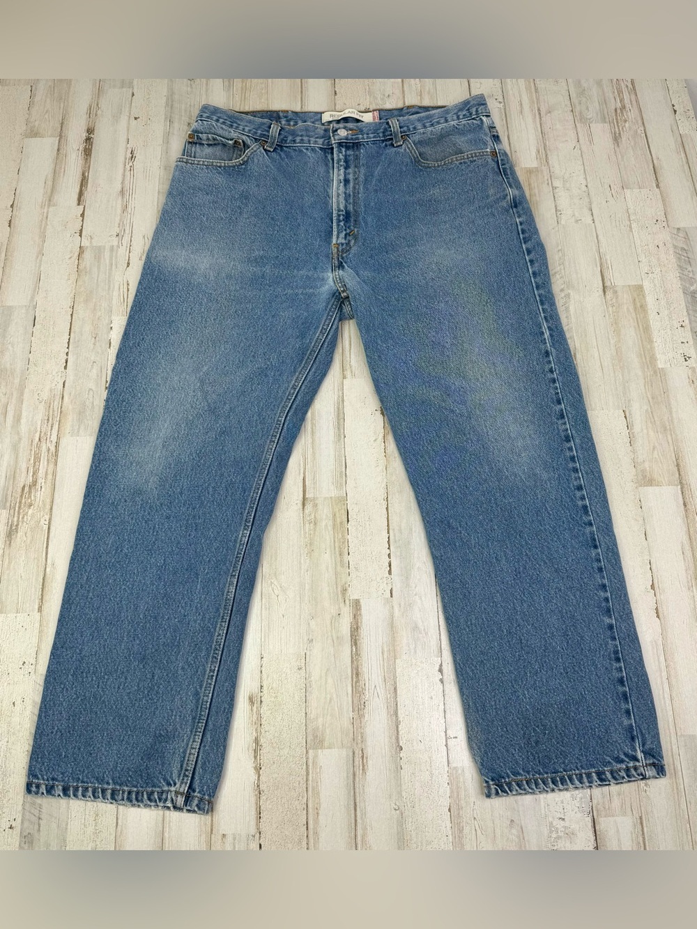 Vintage Levis 505 Pants Jeans Men 38x29 Denim Stretch Blue Straight